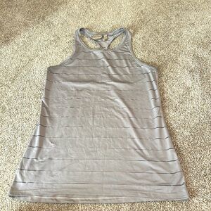 Athleta Pewter Gray High Neck Tank Size S